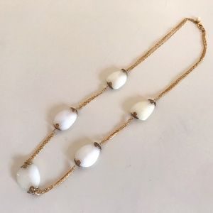 Quartz Stone & Gold Necklace